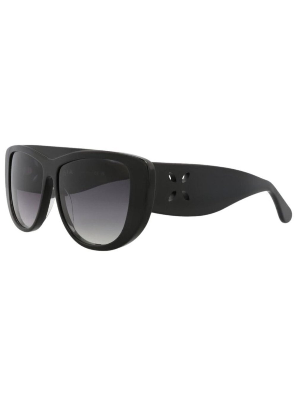 New Alaia Womens Shield/Wrap Black Black Grey Fashion Designer Sunglasses